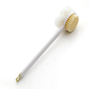 Brosse de bain à long manche, poils doux, brosse de massage pour le dos, pour le bain et l'exfoliation, usage général, matériau plastique - Product Image 5