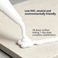 Scellant silicone neutre à un composant, fabrication chinoise, résistant aux intempéries, 300 ml/500 ml, haute adhérence, élasticité