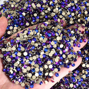 BOBOHOO, оптовая продажа, Золотое дно, не горячее стекло, стразы с плоской задней стороны, солнечные Стразы для дизайна ногтей, стеклянные стразы для ногтей - Product Image 4