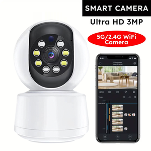 Kamera jaringan rumah pintar IP nirkabel Mini 3MP Harga laris dengan sistem pemantauan CCTV sirene bawaan - Product Image 5