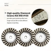 Disque de meulage diamanté SHDIATOOL 4''/5'' à matrice d'aluminium, disque de coupe, outil abrasif pour béton, marbre, granit