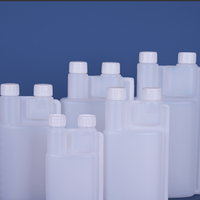 En stock : Bouteille à double col 1L, Bouteille à additifs à double port, Bouteille à réactifs, Bouteille mère, Bouteille en plastique à double port 500ml