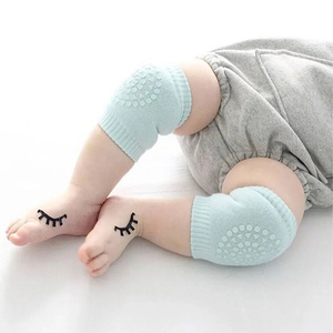 Al por mayor 1 par de rodilleras antideslizantes para bebés y niños pequeños, unisex, para gatear, con almohadillas protectoras de seguridad para codos, de algodón - Product Image 4