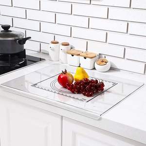 Planches à découper en acrylique à prix avantageux, planche à découper transparente avec rebord, protection de comptoir pour cuisine et restaurant - Product Image 2