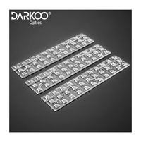Lentilles Smd Éclairage Linéaire Pmma Lentille Optique avec Pc 30 Degrés Len Lumière Smd Module Lentille Optique Asymétrique Extérieure