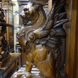 Hufu Feng lion Eau Pulvérisation Bête Fonte Bronze Sculpture Personnalisé Cuivre Résine carré Fontaine FRP Vis Ornements - Product Image 4