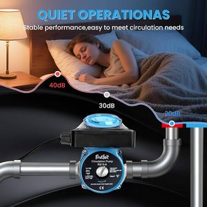 Frutlait Circulation Pump Rs15 6 With Timer For Indoor Use 115v 60hz Blue Metal Water <b>Heater</b> Parts - Product Image 6