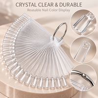 Présentoir professionnel double face pour échantillons de vernis à ongles, avec embouts de test à dégagement rapide et nettoyage facile, kit d'entraînement pour manucure