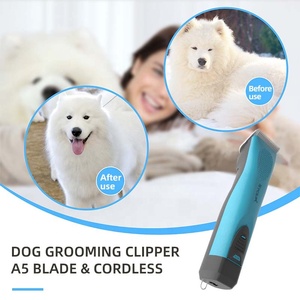 Kit de tondeuses à poils pour chiens A5 à 2 vitesses, tondeuses à poils pour animaux de compagnie sans fil professionnelles avec lames détachables 7F 10 #   30 #   Lames - Product Image 4