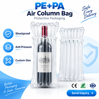 Sac à colonne d'air PEPA personnalisé, emballage gonflable antichoc pour bouteilles de vin et marchandises fragiles
