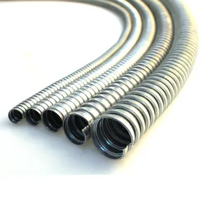 High temperature galvanized flexible metal gas conduit hose