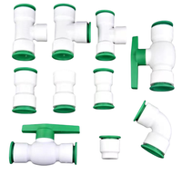 Raccord de tuyau rapide PPR Union d'eau Adaptateur de réduction rapide PPR en plastique