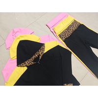 Ensemble de vêtements de détente deux pièces pour femmes, veste à manches longues, pantalon capri à taille pliée, coton élasthanne, tenue d'automne, plusieurs tailles disponibles