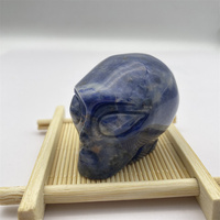 Crânes en cristal naturel en gros : Crânes d'Alien en Quartz Rose, Crânes en Obsidienne, Artisanat en cristal sculpté pour la décoration