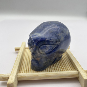 Bán buôn tự nhiên pha lê sọ Rose Quartz người ngoài hành tinh sọ Obsidian pha lê dân gian khắc để trang trí và quà tặng - Product Image 2