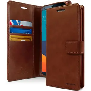 Original Goospery BlueMoon Diary Flip PU Leather Phone Case For Samsung Galaxy S24 ultra, Phone case For Iphone 15 Pro Max