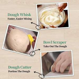 Collapsible Sourdough Proofing Basket Kit Baking Supplies Foldable Silicone Bread Proofing Basket Set for Sourdough - Product Image 5