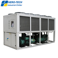 120 tonnes 130kw -10C-20C-30C compresseur à vis recirculation refroidissement basse température refroidisseur refroidi par air