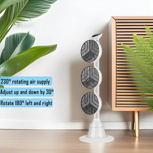 Three <strong>Head</strong> Standing <strong>Fan</strong> Electric Household Oscillation Remote Control 3-<strong>head</strong> Stand Air Circulator <strong>Fan</strong> Tower &amp; Pedestal <strong>Fans</strong> - Product Image 3