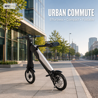 Trottinette Électrique Pliable Portable XFY avec Siège 36V 350W 12Ah 40km 12 Pouces pour Adulte, Frein à Double Disque, Charge 120kg, 16kg