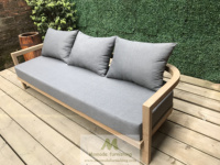 Table basse de luxe en teck pour jardin, patio, balcon, canapés sectionnels gris, grands meubles de jardin, personnalisables sur Alibaba