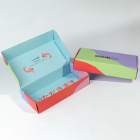 Boîtes d'expédition en carton ondulé écologiques en gros, fabriquées à partir de matériaux recyclés, pour emballages de sushis, de pâtisseries et de biscuits à emporter