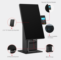 Kiosque interactif modulaire flexible de paiement avec le lecteur de cartes et le scanner de QR