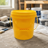 Seaux en plastique cylindriques ovales avec couvercle et poignée, en PP, de 600 ml à 20 l, vente en gros d'usine
