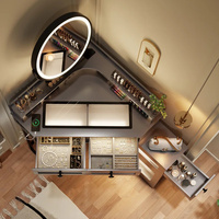 Coiffeuse d'Angle 2026 avec Miroir, Table de Maquillage Nordique de Luxe pour Chambre, Coiffeuse Multifonctionnelle Moderne et Simple