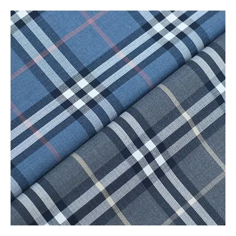 Factory supplier Zara Quality Wrinkle Free 49.4% Bamboo 3.6% spandex custom Yarn Dyed Herringbone Check Fabric for clothing