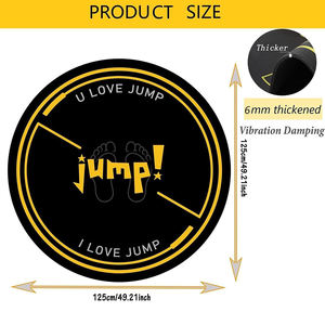 <span class=keywords><strong>Tapis</strong></span> de saut muet <span class=keywords><strong>XXL</strong></span> personnalisé imperméable à la corde à sauter <span class=keywords><strong>Tapis</strong></span> de yoga personnalisé Logo personnalisé <span class=keywords><strong>Tapis</strong></span> d'extérieur <span class=keywords><strong>Fitness</strong></span> en caoutchouc 4mm G-02 - Product Image 4