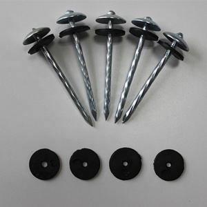 3-дюймовый Bwg 9 Гальванизированный витой хвостовик гофрированный гвоздь зонтик кровельные гвозди - Product Image 4