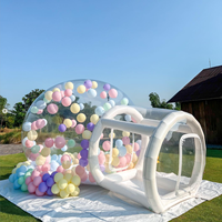 Maison gonflable de rebond de bulle personnalisée location de fête d'événement en plein air jardin clair pvc globe enfants clair gonflable ballon dôme tente