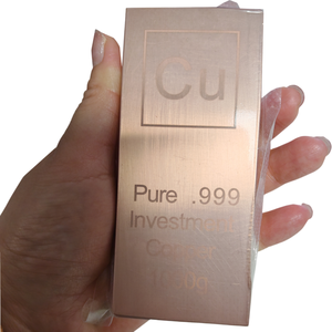 Lingotes de Cobre Puro 99% con Grabado Personalizado para Colección, Regalos y Diversificación de Activos en el <span class=keywords><strong>Mercado</strong></span> Minorista - Product Image 2