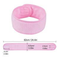 Mqunisq bandeaux de Spa pour le visage, maquillage de douche, bandeau de Sport, serviette extensible avec ruban magique