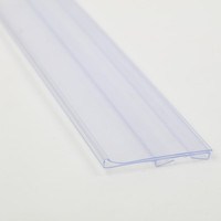 Plastique PVC plat magasin extrudé bande de données supermarché prix porte-étiquette étagère étiquette de prix porte-billet