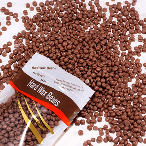 Perles de cire dépilatoire couleur chocolat 50g, qualité professionnelle salon, fusion facile - Product Image 4