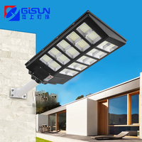 Lampu Jalan Tenaga Surya Terpadu LED All in One, Sensor Gerak Jarak Jauh, Tahan Air IP67, Baterai LiFePO4 500W 800W 1000W, Promo Panas