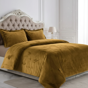 Ensemble de literie en velours sur mesure pour <span class=keywords><strong>lit</strong></span> king size, housse de couette d'hiver en gros - Product Image 1