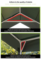 Tentes de stationnement pour voitures en acier, fabrication directe d'usine, taille personnalisée, imperméables, pliables, abri de voiture extérieur, garage pour voiture