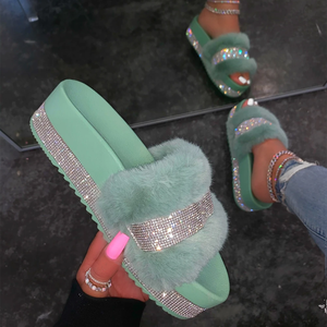 Amazon.com: Pantuflas de peluche para mujer con punta abierta, sandalias  acogedoras de espuma viscoelástica para la casa, pantuflas suaves, planas,  cómodas y antideslizantes para interiores y exteriores : Ropa, Zapatos y  Joyería