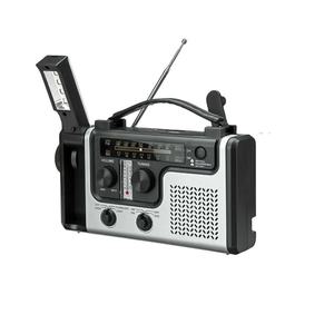 Custom Hand Crank Solar Radio Multi Band AM/FM/SW Portable Radio <b>LED</b> Flashlight Power Bank Outdoor Camping - Product Image 1