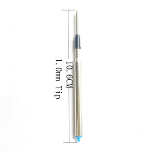 2pcs 106mm dài 1.0mm tip màu xanh rollerball ballpen Refill M16 phù hợp cho <span class=keywords><strong>Lamy</strong></span> bóng bút mực Đức - Product Image 6