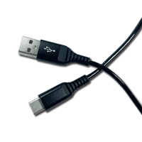 Câble rétractable USB-A vers Type-C Cantell 3ft 6ft, charge rapide, nylon, compatible ordinateur et voiture