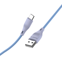 SMS-BJ07 grosir kabel data USB pengisian daya Cepat telepon seluler PVC warna-warni 2,4 A Tipe C untuk kabel Iphone cabos de dados