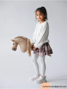 <span class=keywords><strong>DR</strong></span> Éxito de Ventas Caballito de Palo de Peluche de Madera para Regalo de Navidad en Stock - Product Image 6
