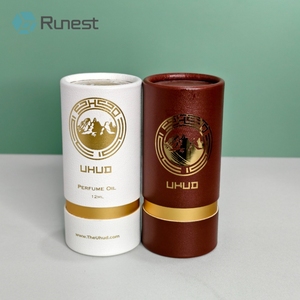 Tubo de papel Kraft biodegradable con tapa hermética Envase cosmético de realce para perfume Crema facial Bálsamo labial y barras de loción - Product Image 2
