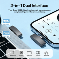 Adaptor USB 3.0 Tipe-C OTG Kecepatan Tinggi Plug and Play Konektor U Disk Paduan Seng Baru Garansi 2 Tahun