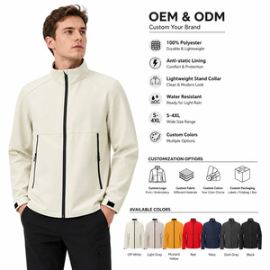 Custom <b>Jacket</b> Windbreaker Stand Collar Water Resistant Anti Static Lightweight Private Label Supply Premium Quality <b>Men</b> <b>Jacket</b> - Product Image 1