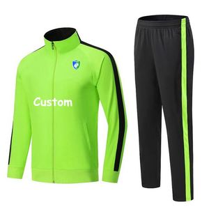 Chaqueta Deportiva de Fútbol para Niños y Hombres con Logotipo Personalizado de Alta Calidad, Sudadera con Cierre Completo, Manga Larga, para Entrenamiento de Equipos de Fútbol - Product Image 2